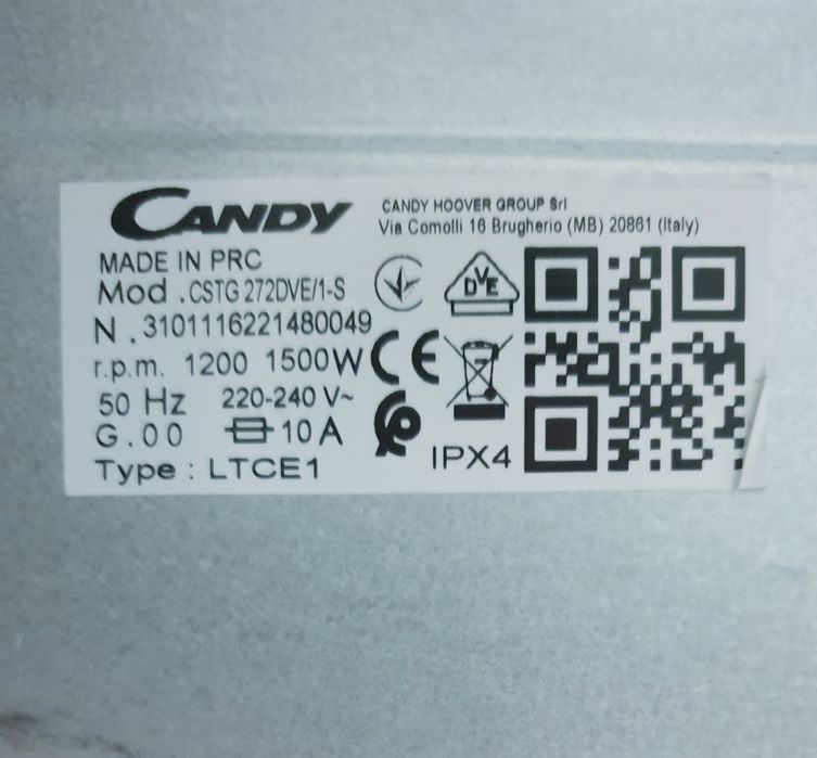 Пральна машинка Candy