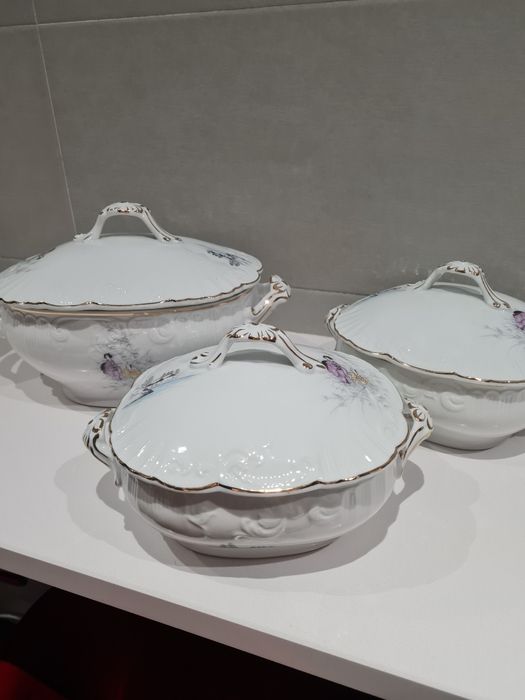 3 Terrinas antigas da  Vista Alegre