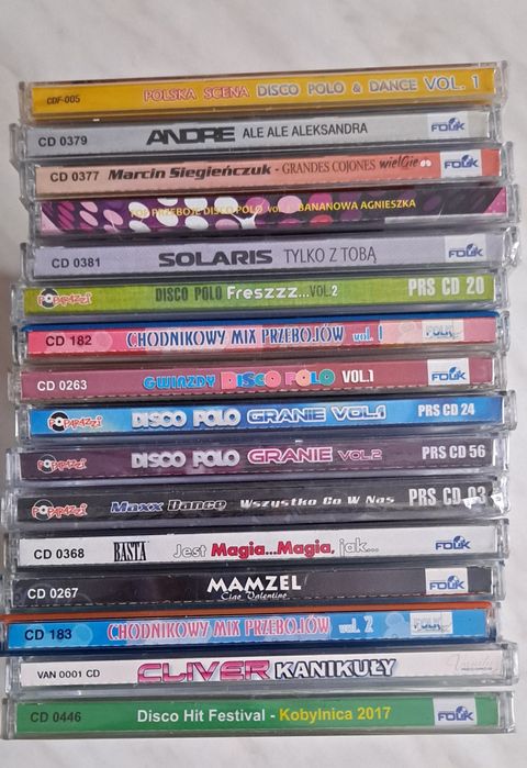Disco Polo CD we folii i bez folii 16 sztuk