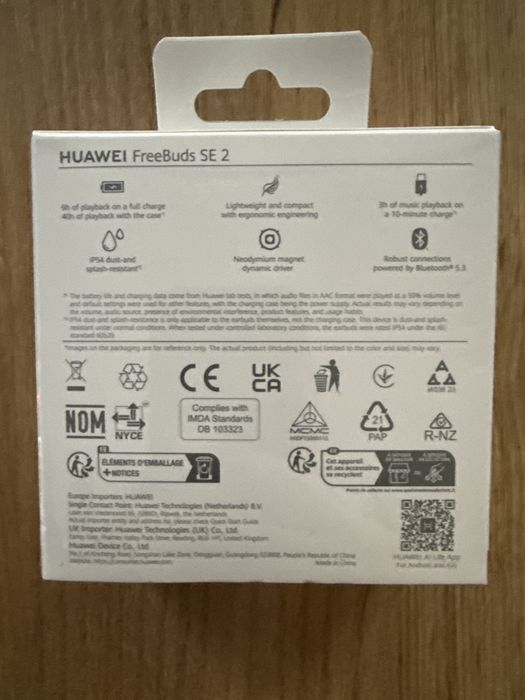 Nowe słuchawki Huawei Freebuds SE 2 białe