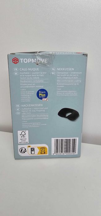 TopMove Luksusowa dmuchana poduszka podróżna na szyję