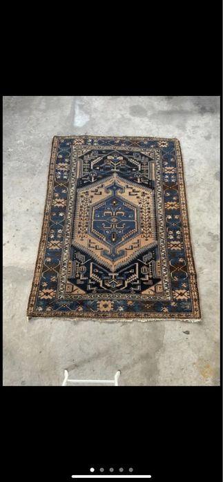 Tapete Persa antigo estilo Kilim 1,93x1,40m feito à mão