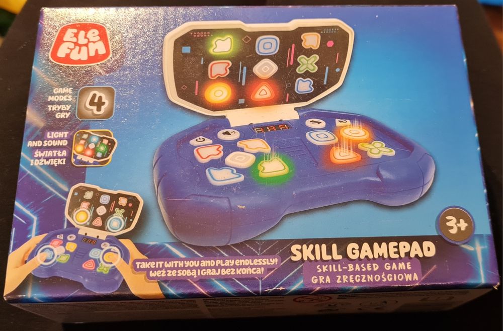 ELEFUN Gra zręcznościowa podróżna SKILL GAMEPAD 4 tryby gry GRANAT 798