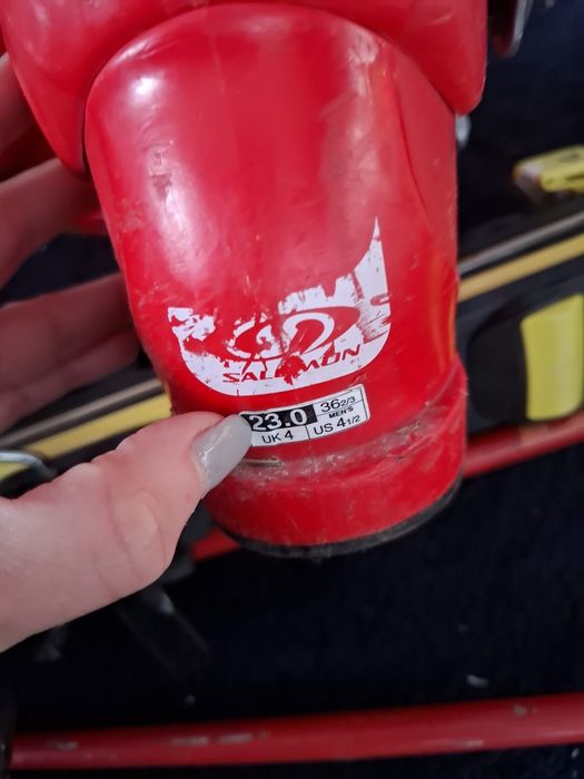 Narty 120 cm+ buty+ kijki