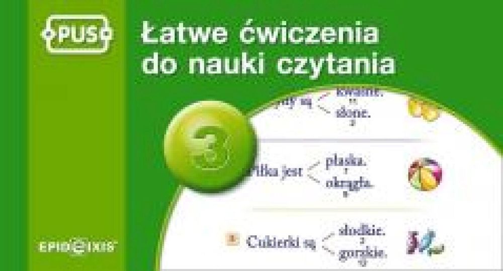 PUS Łatwe ćwiczenia do nauki czytania 3 EPIDEIXIS Małgorzata