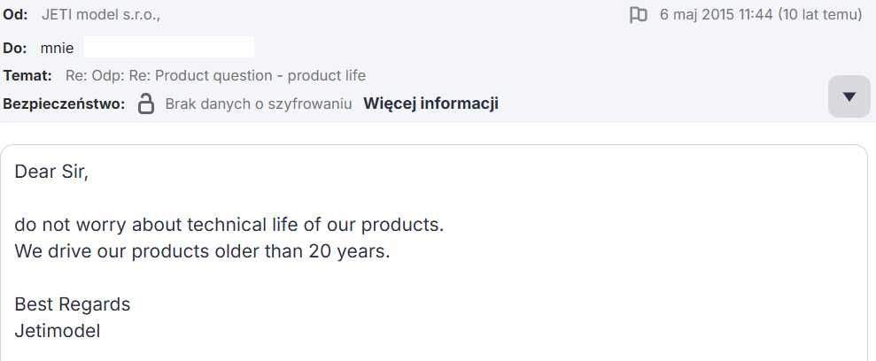 Jeti Spin Pro Opto 44 - regulator lotniczy - nowy