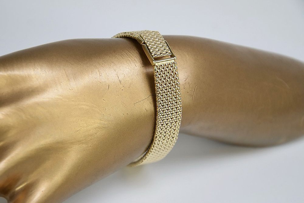 Złota bransoleta 14k 585 do zegarka damskiego lbw003y-W17