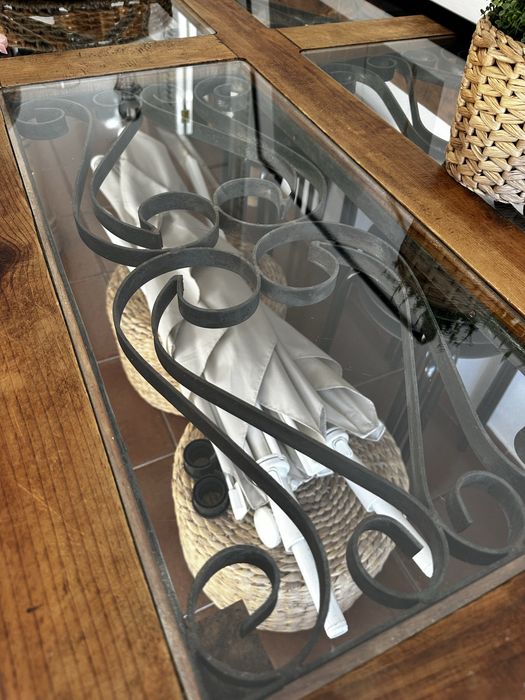 Mesa sala em madeira maciça 180cm x 88cm