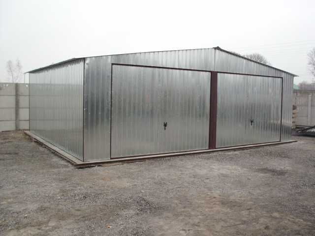 Garaż blaszany 7x7 ocynk