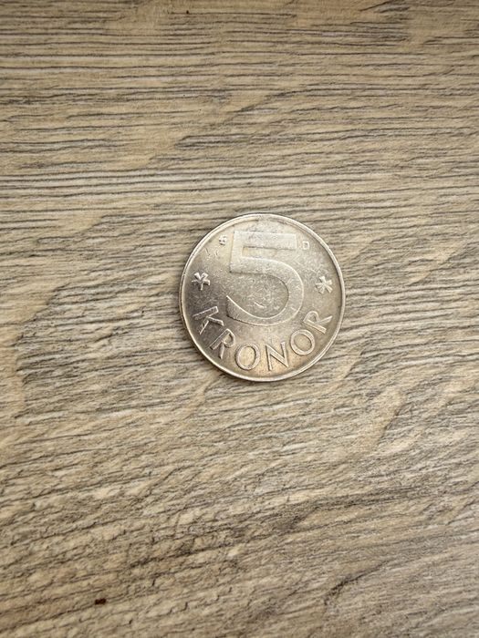 Moneta 5 kronor 1991