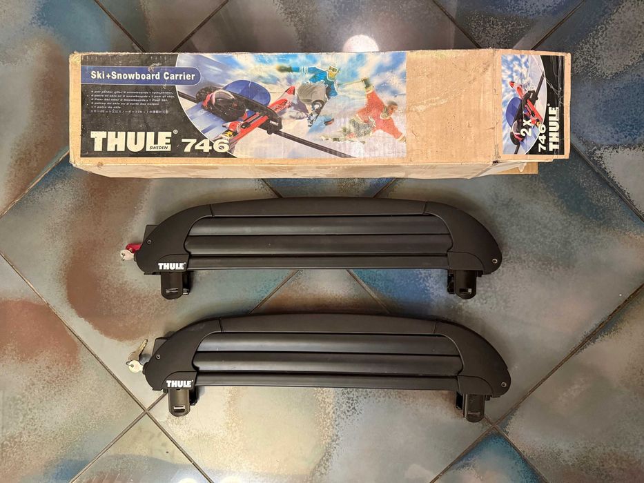 bagaznik uchwyt dachowy na narty snowboard Thule 746