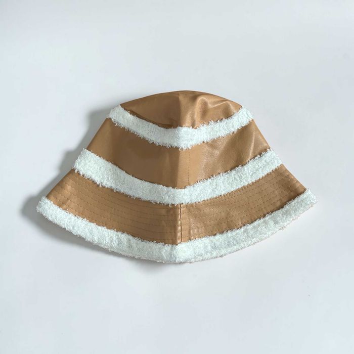 SVNX bucket hat brązowy unisex damski męski czapka kapelusz casual y2k streetwear