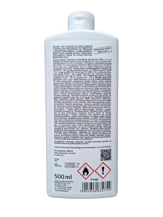 Velodes gel żel do dezynfekcji 500 ml 1 szt