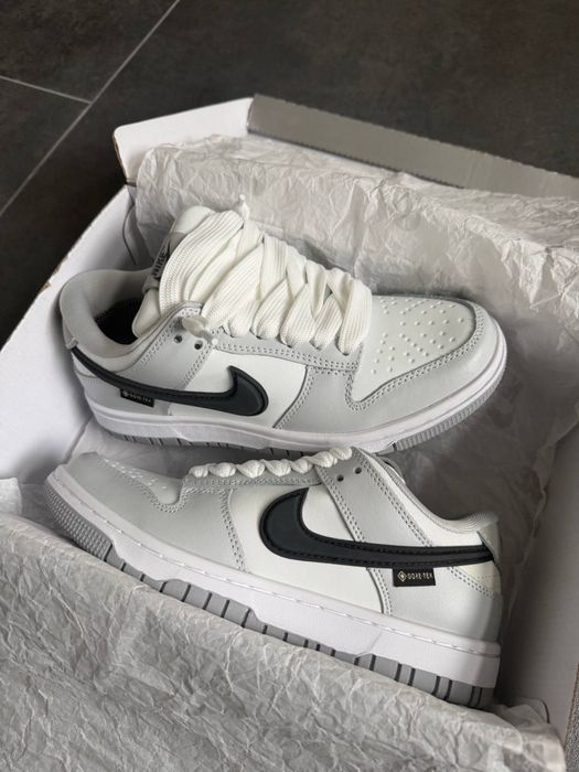 Nike SB Dunk Low GORE-TEX Grey White Термо утеплені водонеприкні