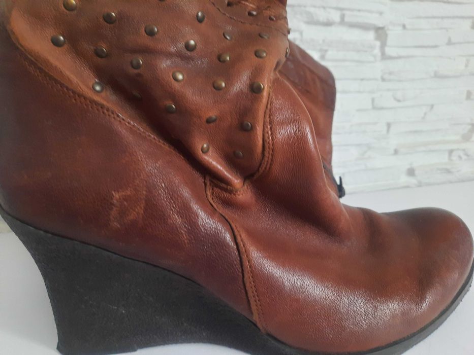 Kozaki skórzane roz 39