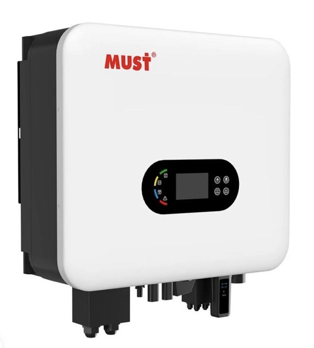 ГІБРИДНИЙ ІНВЕРТОР MUST 6КВТ, PH11-6048 PRO (1 ФАЗА, 2 МРРТ, БЕЗШУМНИЙ, LV)