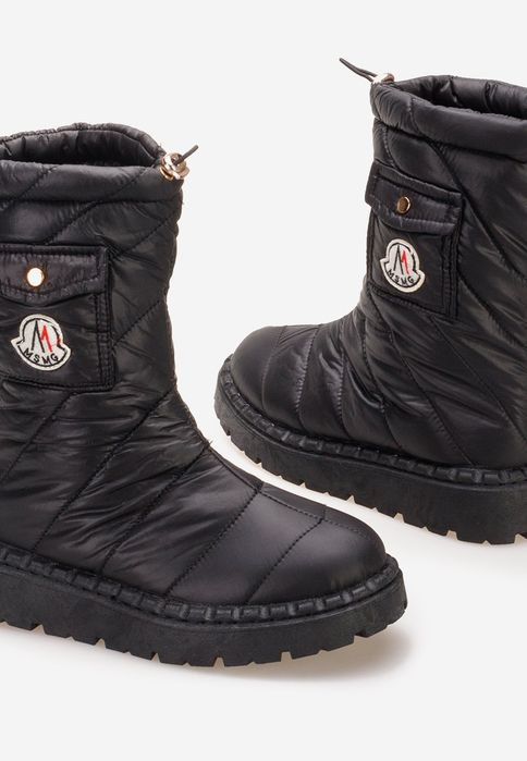 Czarne Śniegowce Damskie R 41