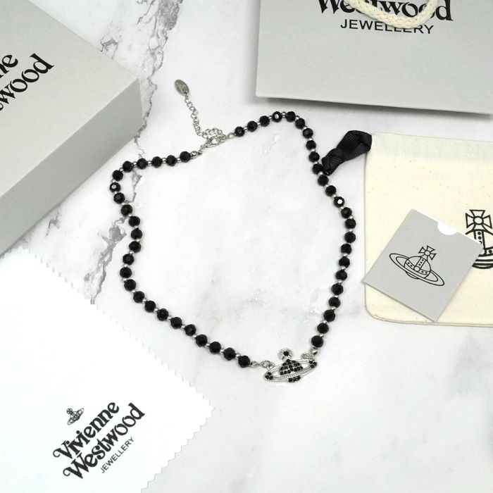 Чокер / Колье Vivienne Westwood Black (Вивьен Вествуд) набор