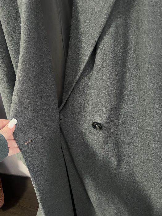 Пальто Vila вовняне довге оверсайз (Розмір L)