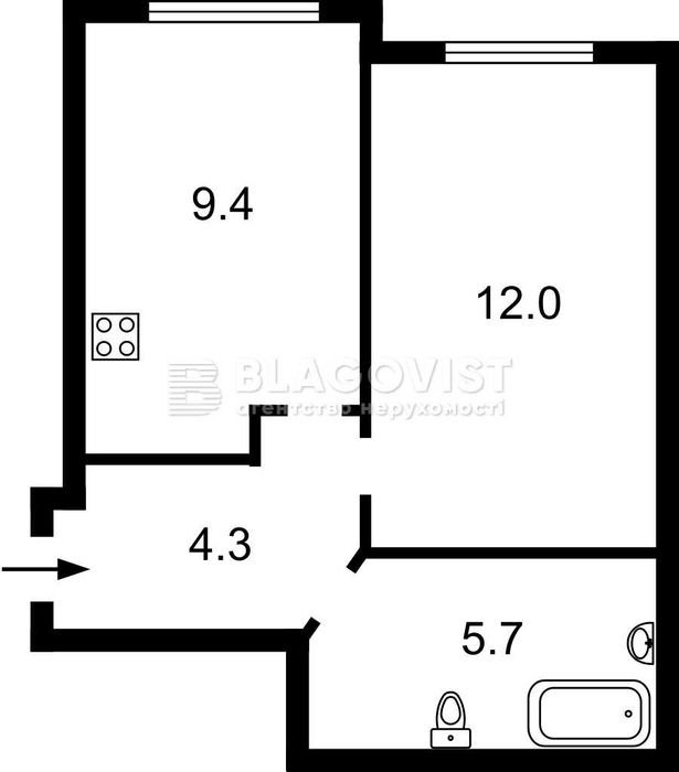 1к. Чабани, Покровська, 52,  ЖК Plaza Kvartal