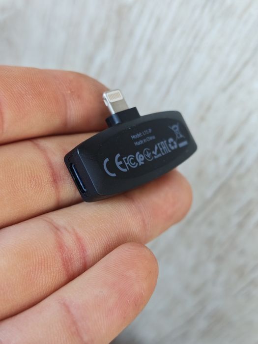 Мікрофон петличка Hoco L15. Петличка + гарнітура lightning