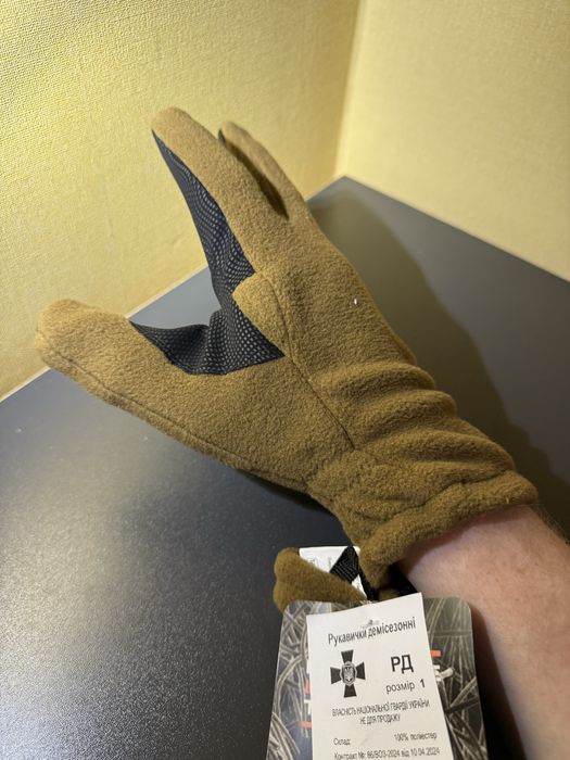 Рукавички демісезонні тактичні M-L