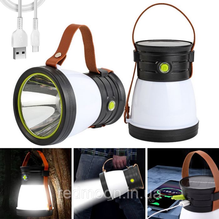 Многофункциональный LED фонарик фонарь Повербанк | 3 Вт, 1200mAh, USB