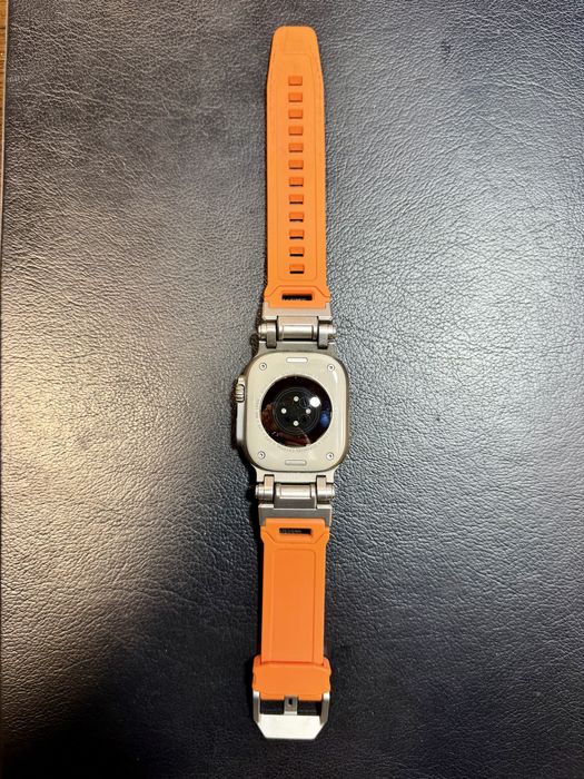 Apple Watch 2 49 mm titanium orange ocean band