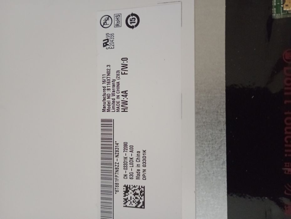 Matryca B116XTNO2,3 w super stanie...