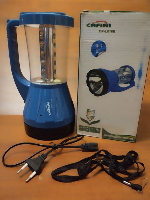 Большой яркий аккумуляторный фонарь CN-L816B с солнечной панелью