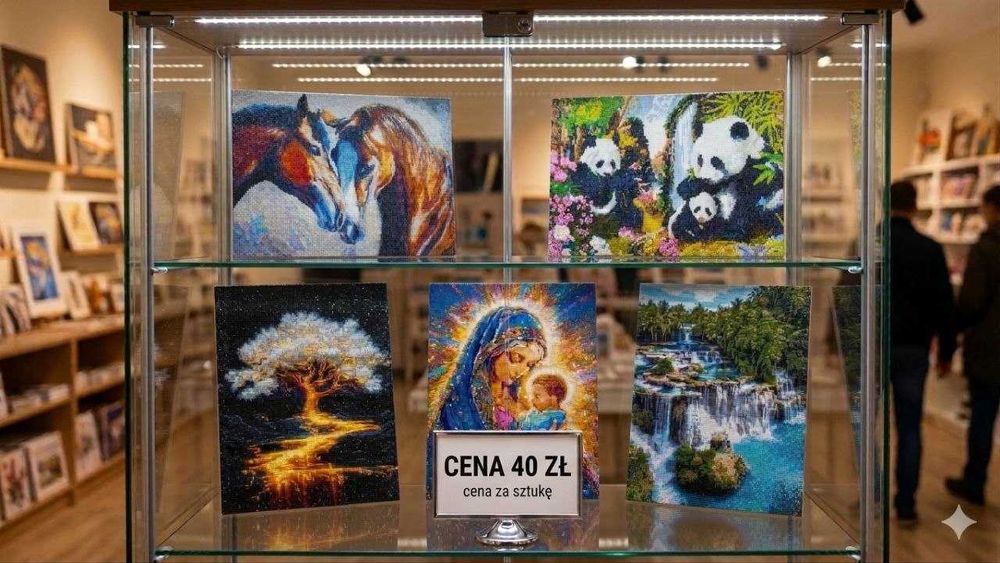 Sprzedaż obrazów diamentowych 5D bez ramy