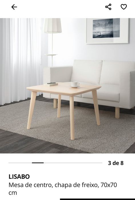 Mesa de centro lisabo do Ikea