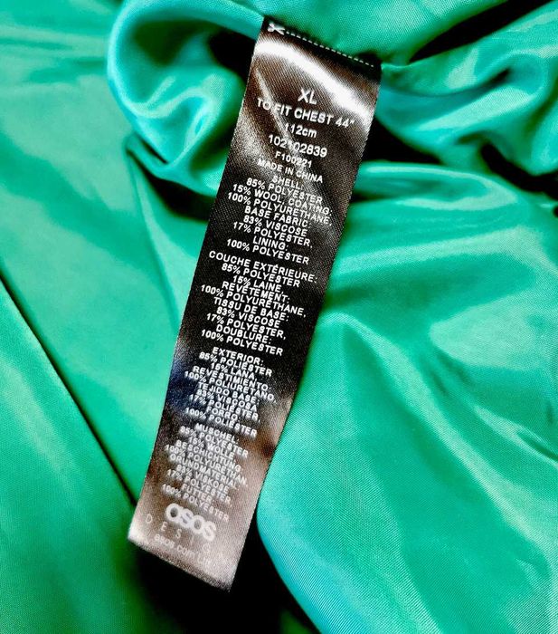 Бомбер куртка Asos England XL wool blend