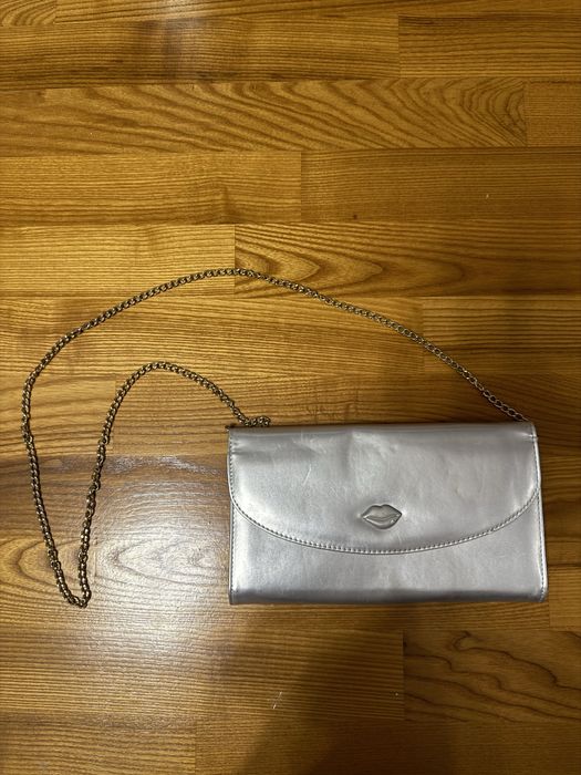 Srebrna torebka na ramię kopertówka NLY One