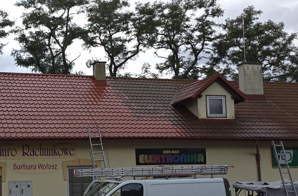Mycie kostki, elewacji, dachów, fotowoltaiki. Malowanie dachów