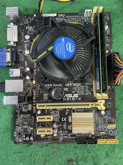 Bundle Board Asus H81M-K LGA1150 + i5-4570S + Cooler Intel + 12GB DDR3 Crucial + Fonte 500W