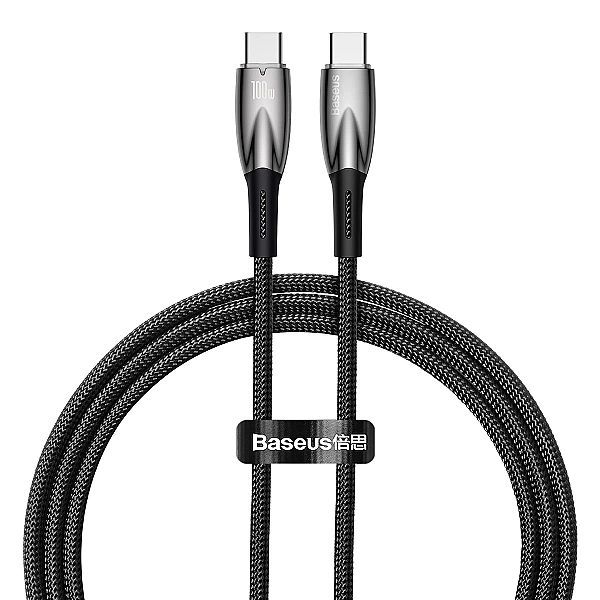 Kabel Baseus Cadh Usb-c - Usb-c Pd 100w 5a 480Mb/s 1m - czarny