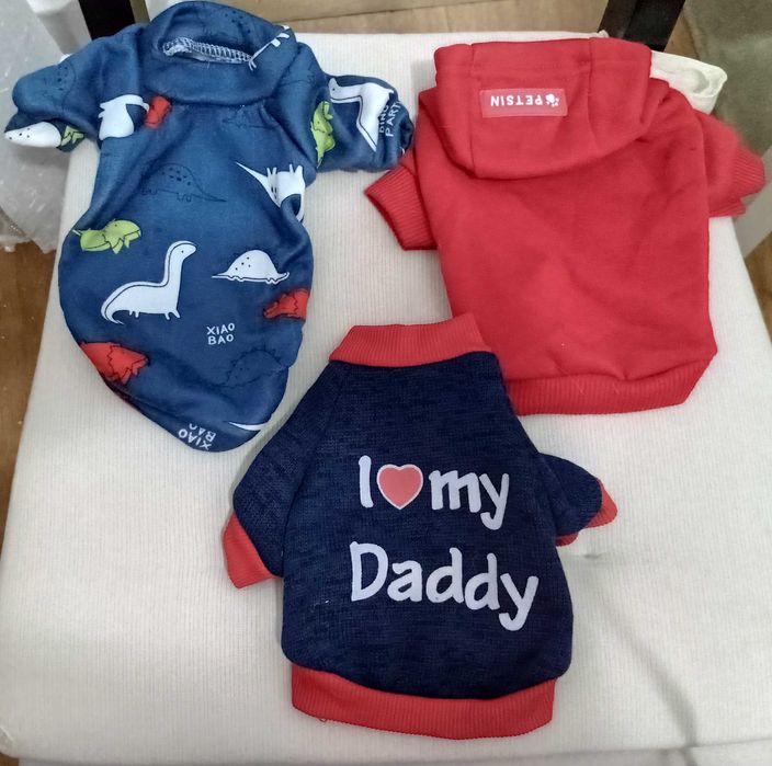 Conjunto de 3 camisolas para animal