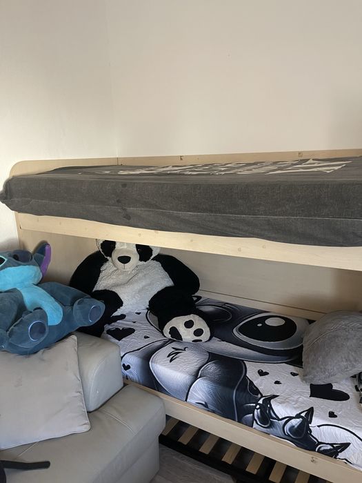 Cama Beliche em Madeira + Gavetão Extra – 250€