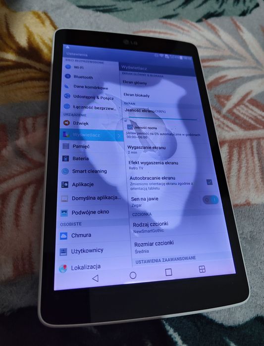 Tablet LG biały wifi