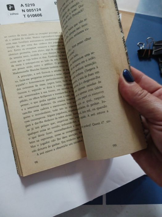 Livro 'o Jogador' de Dostoievski