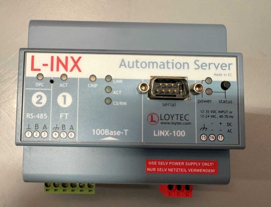 LINX-100  Loytec Serwer automatyki