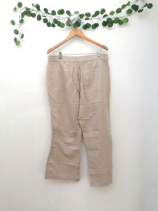 Calças Cremes / Beges Largas