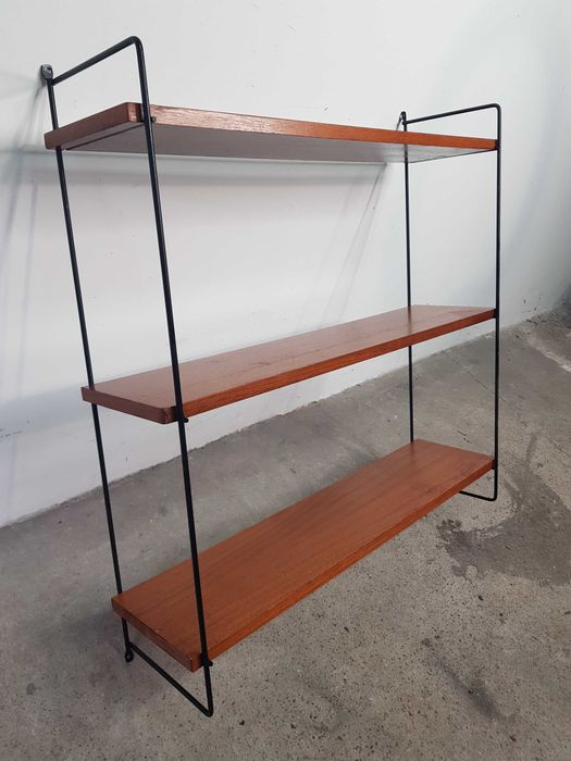 Półka String Regał Modułowa Strining Vintage Lata 60/70 - Tekowa