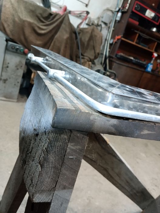 Кутник пічний нержавійка, малий 50*80см