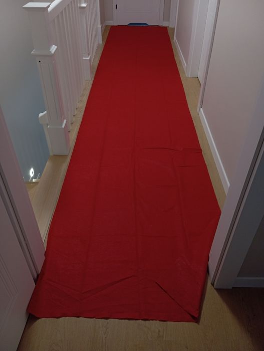 Czerwony dywan/chodnik ślubny weselny imprezowy 5m
