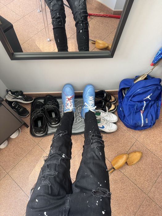 Czarne jeasny slim fit