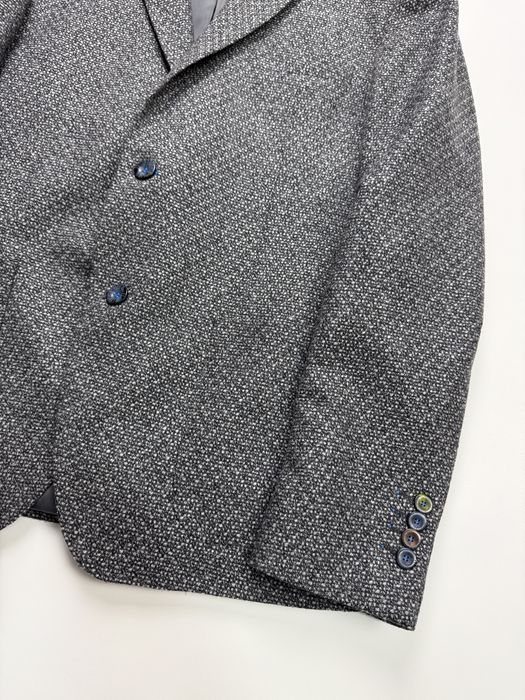 Премиальный пиджак блейзер Iannalfo & Sgariglia Italy Wool Cashmere Blazer Jacket Mens Gray Tweed size 52, M, L