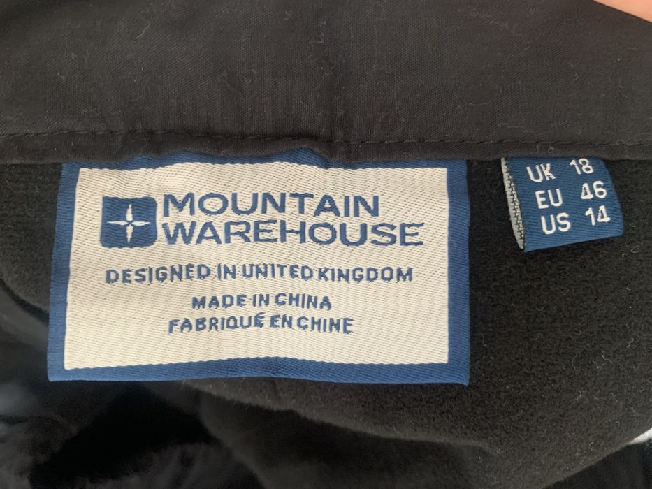 Zimowe termiczne spodnie cargo Mountain Warehouse rozmiar 46