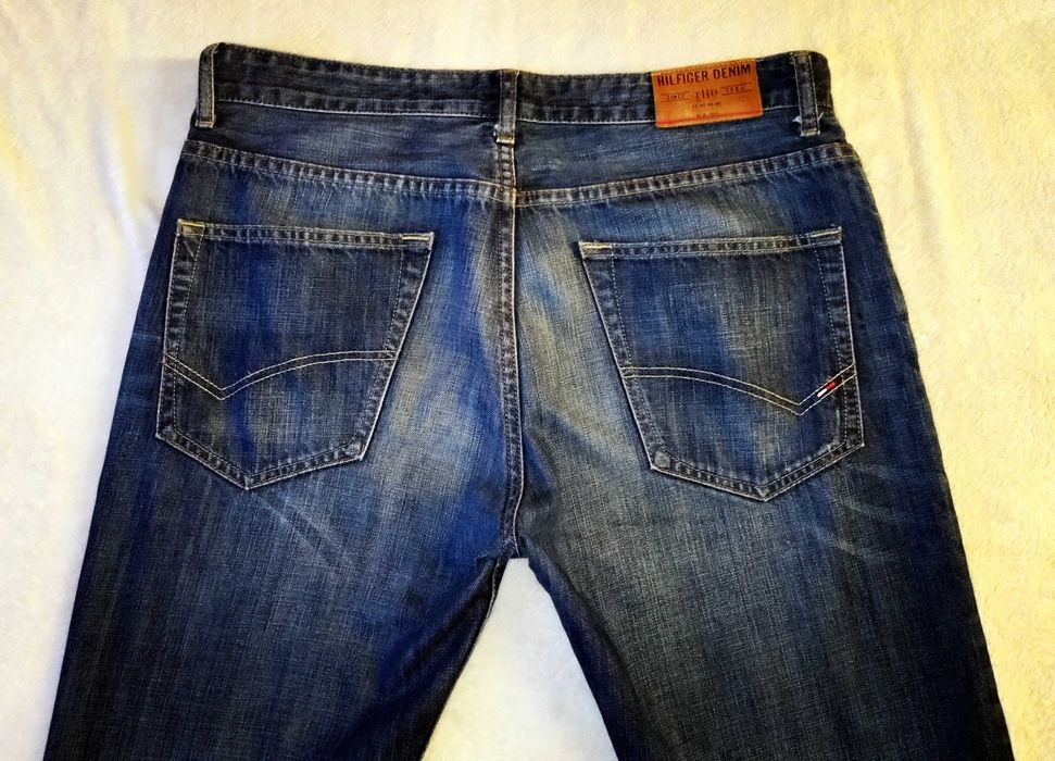 HILFIGER DENIM spodnie jeans męskie piękna zadbane 34/34 ok L